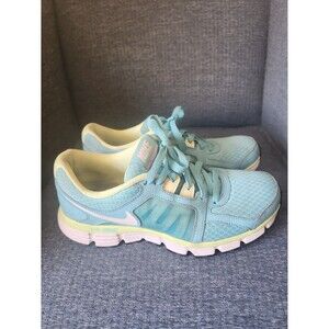 Nike Women's Dual Fusion ST2 Aqua Blue & Lime Athletic Sneakers Size 9.5